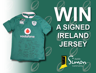 signed irish rugby jersey